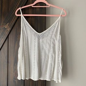 Cream Free people tank top/blouse
